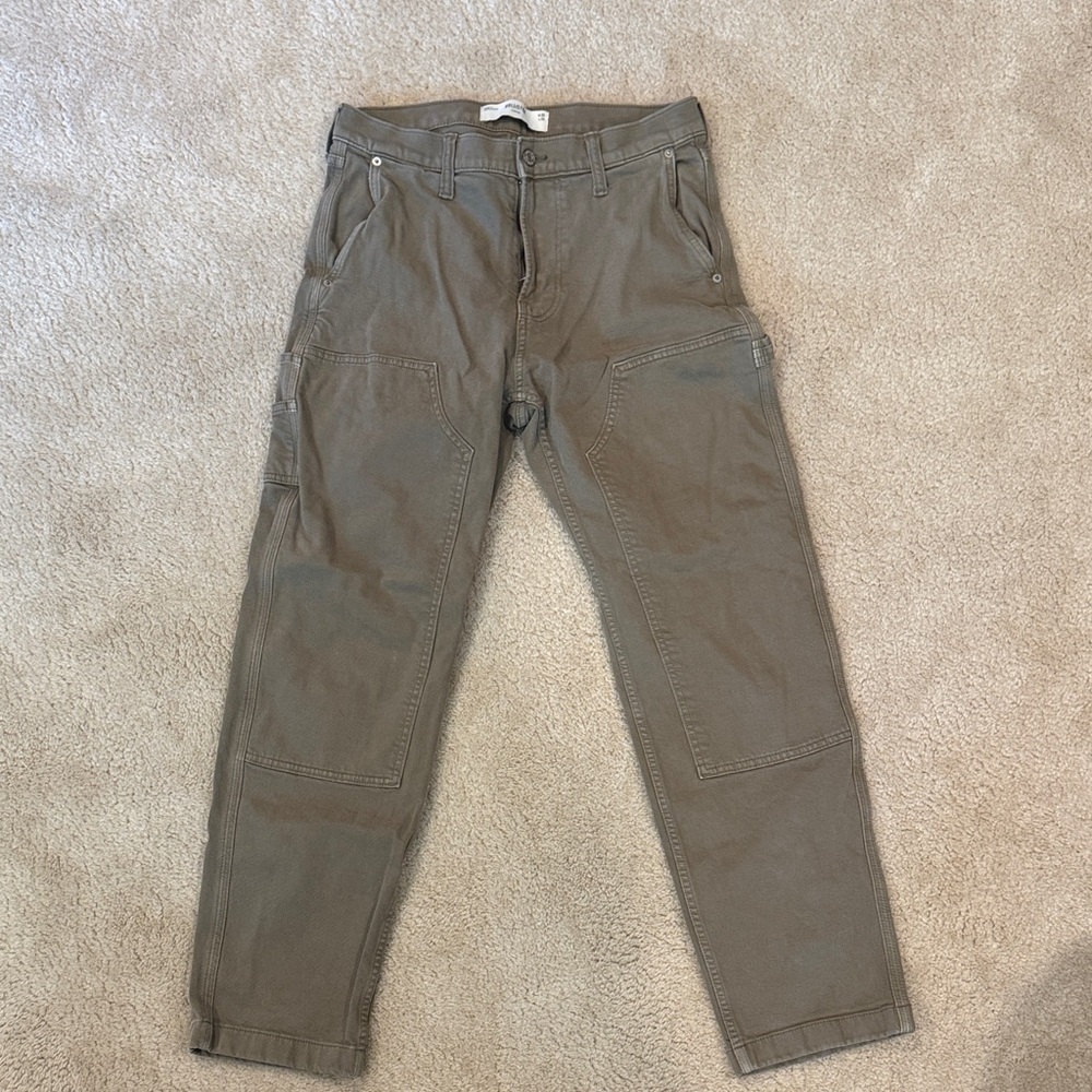 Hollister Men's Cargo Pants in Tan
